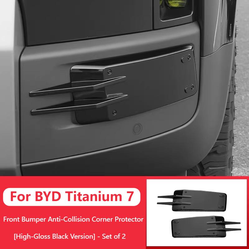 For BYD Leopard 7 Titanium 7 Front Rear Bumper Anti-Collision Corner Guards Protectors Auto Exterior Accessories