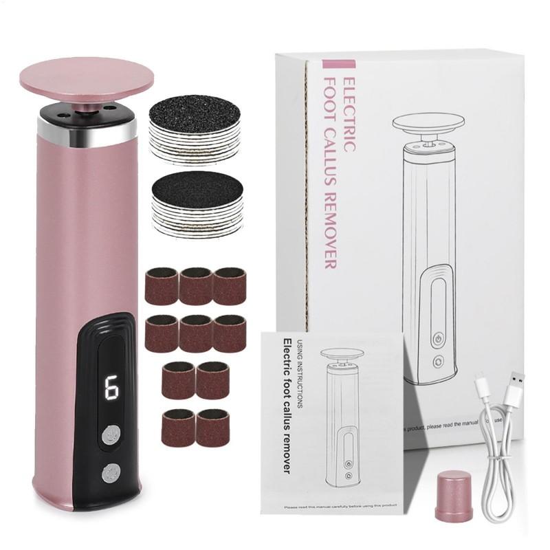 Wireless Electric Foot Callus Remover Machine Rechargeable Pedicure Tool for Dead Skin And Cuticle Removal with Replacement Sand