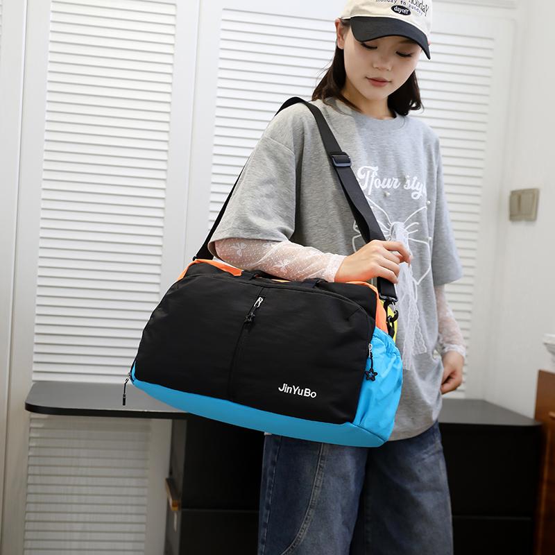Travel Bag Women's Large Capacity Storage Bag Color Contrast Gym Bag