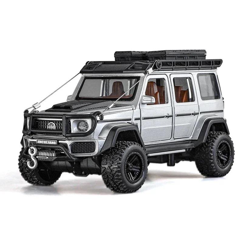 

1/32 Mercedes Benz BRABUS G550 4*4 Внедорожник из литого металла Модель автомобиля Имитация Декоративных Модных Украшений Коллекционные Предметы серебряный