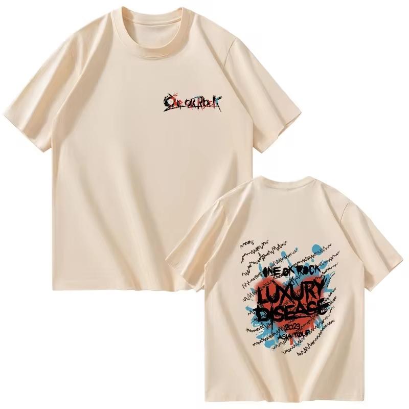 Футболка One Ok Rock, мужская модная летняя хлопковая футболка с коротким рукавом, женская повседневная футболка в стиле Харадзюку, хип-хоп, уличная одежда, топы, Camiseta XXXXL