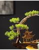 Chinese-Style TV Cabinet Backflow Incense Burner with LED Night Light - Dongting Lake Gift