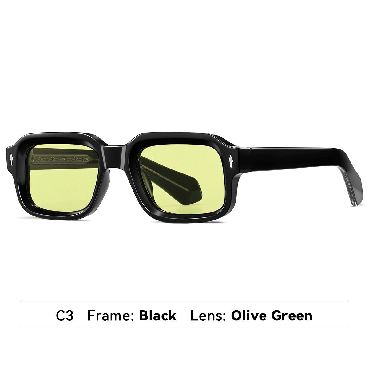 

1PC Polarized Sunglasses Small Frame Square Unisex Trendy UV Protection Strong Light Thick Frame der Sunglasses