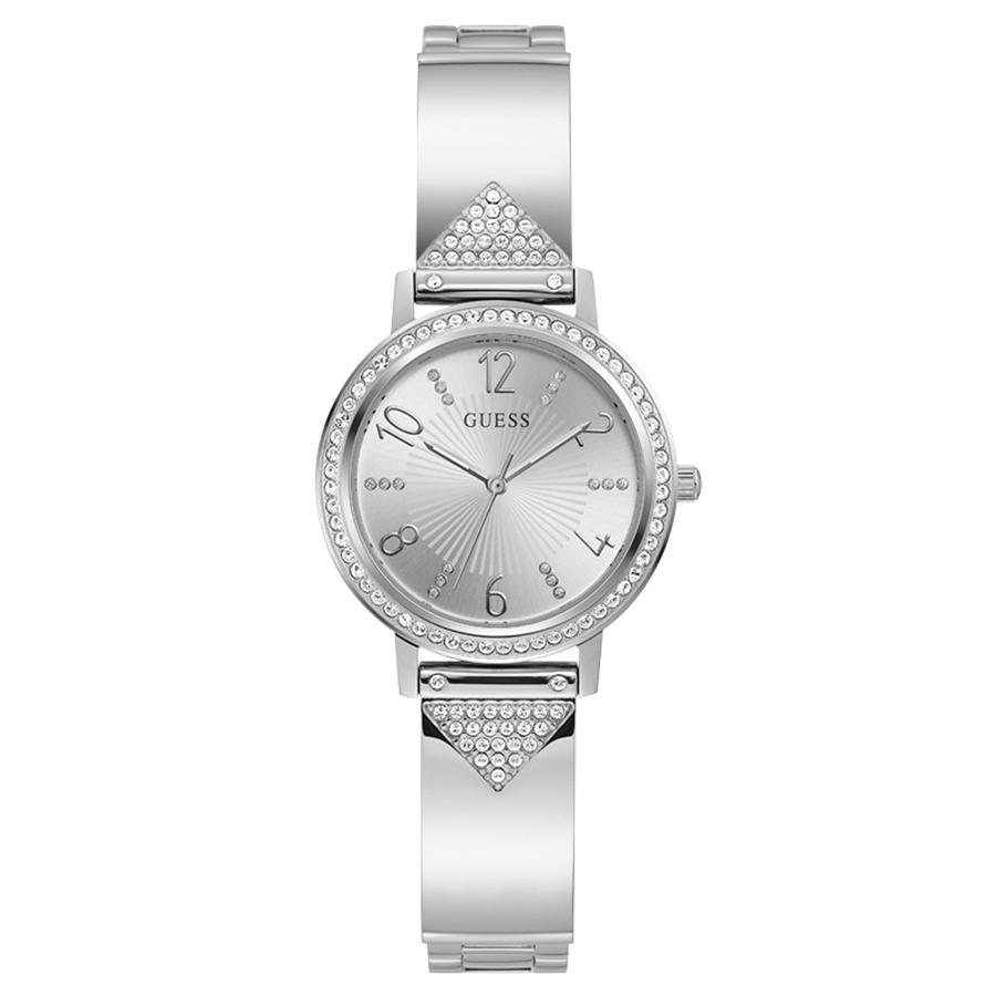 

Watch Fashion Minimalist Elegant Silver Steel Diamond-Accented Bracelet Quartz Women s Watch GW0474L1