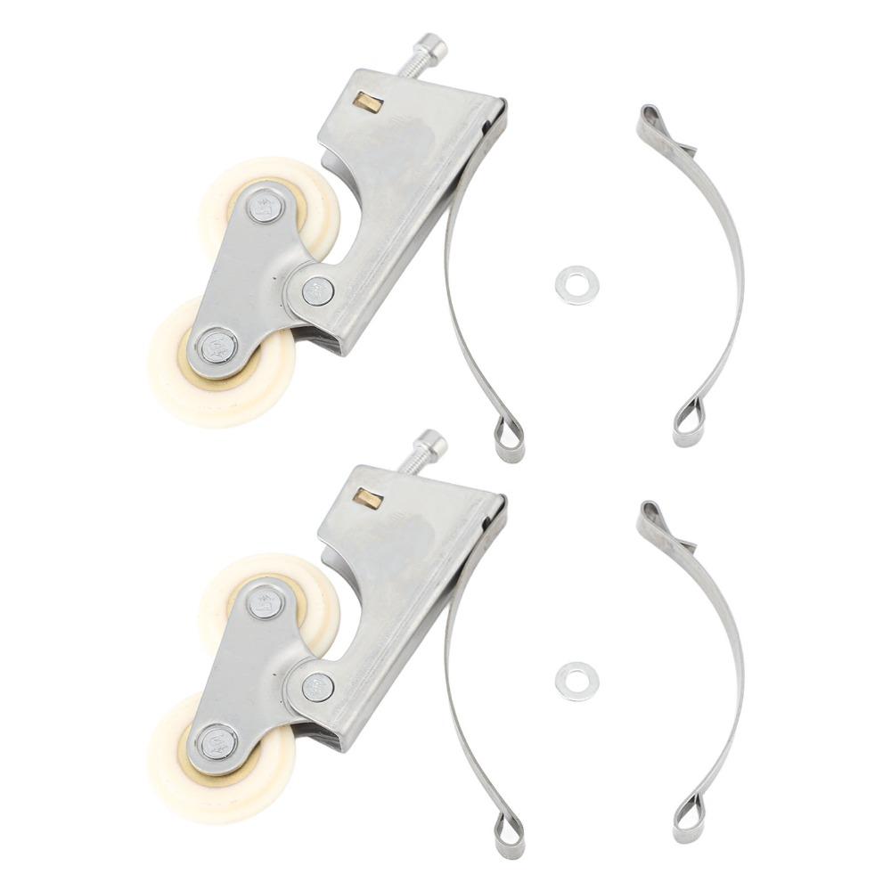 2 Stück leise Schiebetürrolle einfache Montage Schrankrollen Türrollen Räder Badezimmer