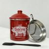 Kitchen Grease Container Lard Pot Cooking Up Fat Catcher with Strainer Scrapers Kitchen Fat Keeper Jar Storage Container