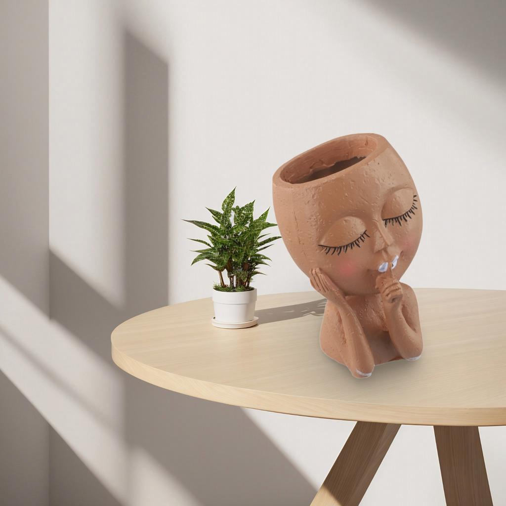 Exquisite Planters European Style Resin Flowerpot 10.5*6.7cm For Garden Succulents Flowers Herbs Desktop Villa Balcony Courtyard