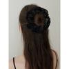 Organdy Petit Lace Scrunch - Black