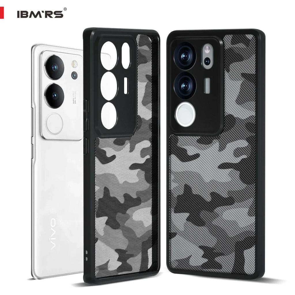 (Comes with wrist strap)IBMRS for Vivo S17 Case, Military-Grade Protection, Yellowing Resistant, Scratch-Resistant Back,Classic Series, Clear camo