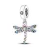 925 Sterling Silver Glow Firefly Butterfly Charms Fit Módní Originální náramky Dragonfly Bee Hmyz korálky Vlastní výroba šperků