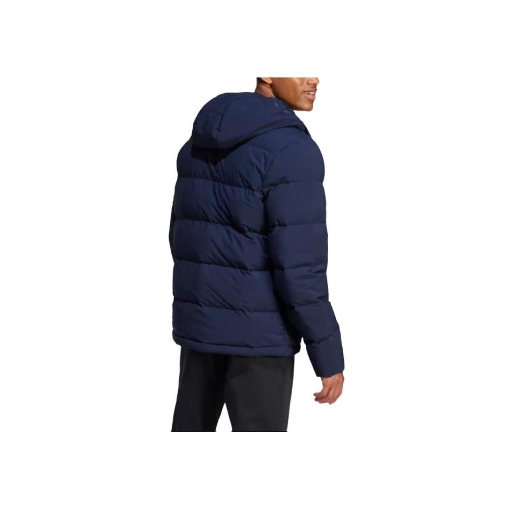 adidas Piumino Uomo Monocolore Versatile Comodo Casual Impermeabile Caldo con Cappuccio Capispalla Blu Inchiostro Leggendario IZ4701