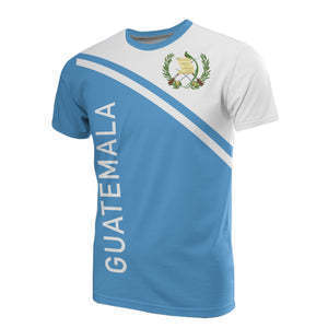 T-shirt Grafica a Maniche Corte a Tema Guatemala, Maglietta Casual Trendy
