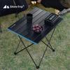 Compact Aluminum Folding Camping Table - Lightweight & Easy to Store for Outdoor Barbecue, Picnic, or Fishing.