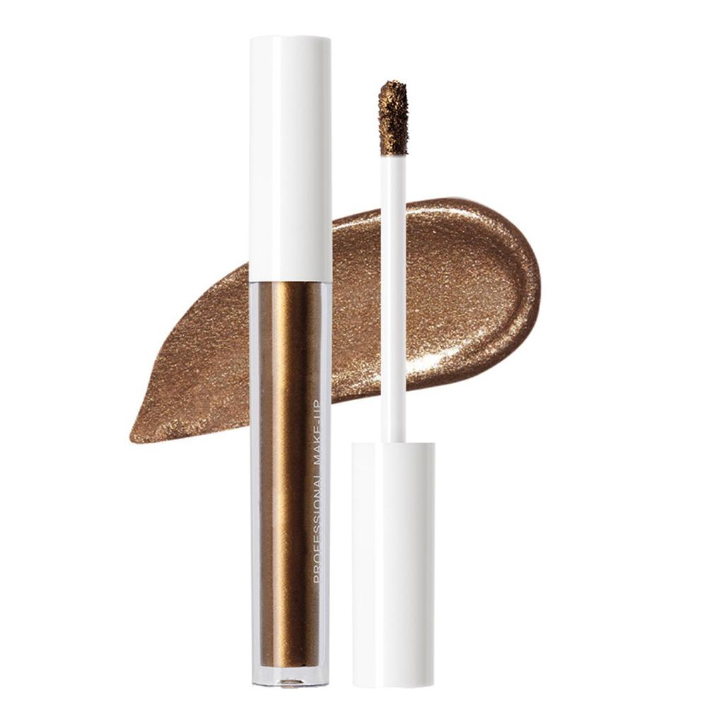 Single Tube Shimmer Metallic Liquid Eyeshadow Glitter Highlighter Long Lasting Waterproof Sparkling Eye Makeup