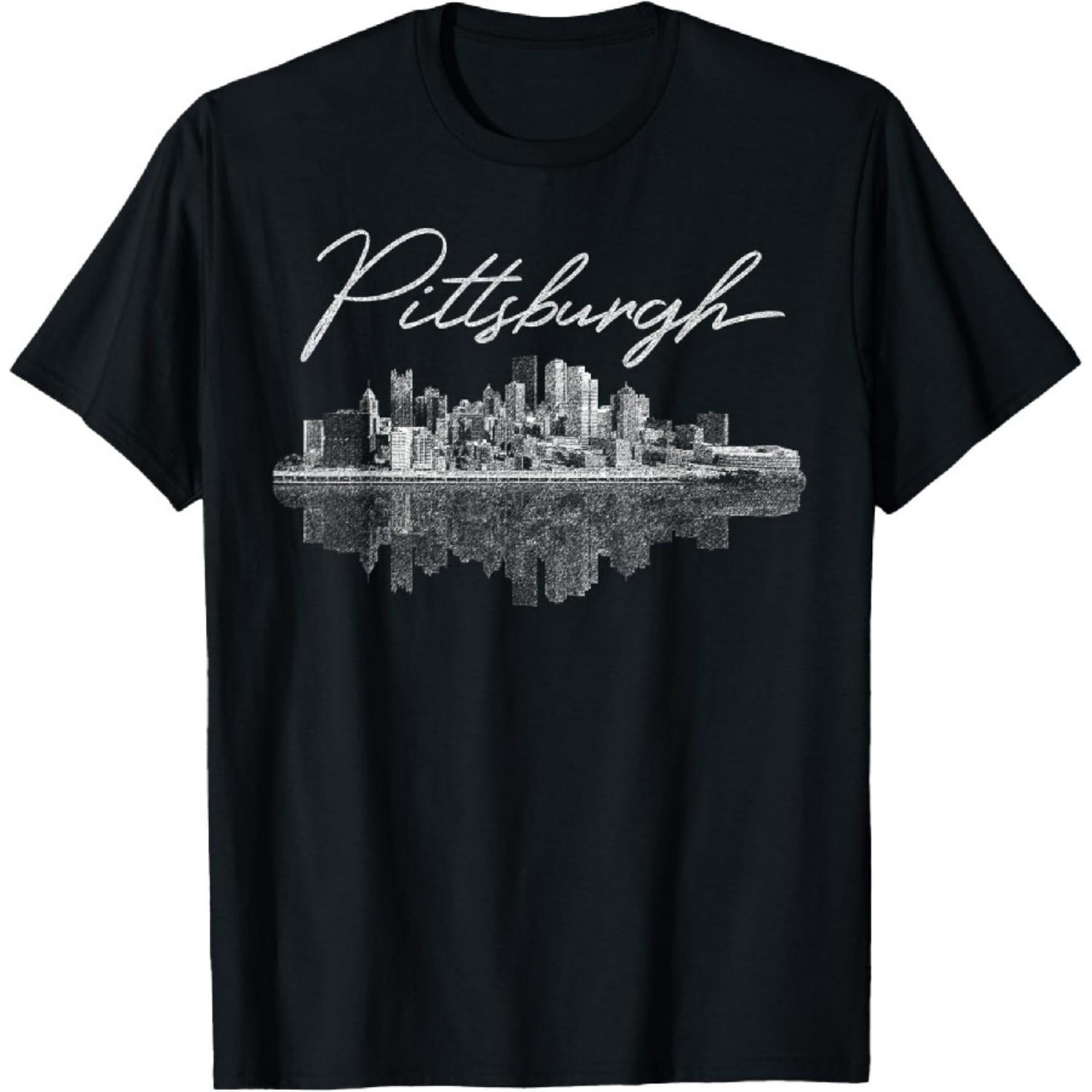 

Pittsburgh Skyline Shirt for Women, Men, Girls & Boys T-Shirt XXXXXL чёрный