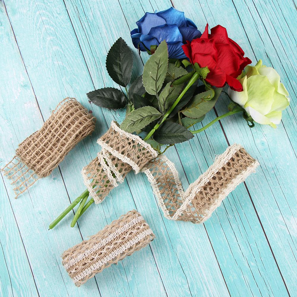 Quality Party Supplies Wedding Decoration Hessian Jute Gift Packing Natural Burlap Hemp Rope String