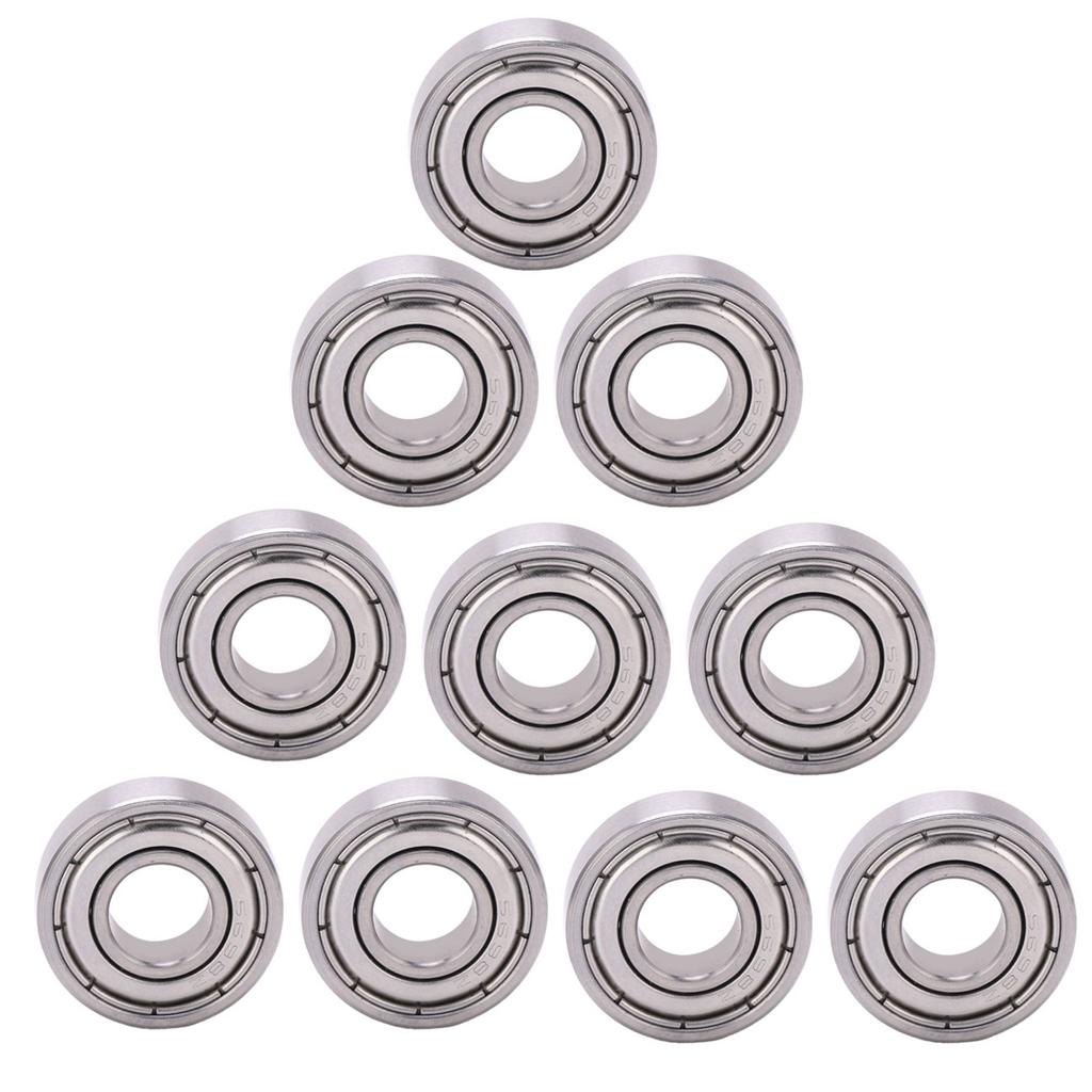 10Pcs Miniature Bearing Stainless Steel Rolling Tools for Deceleration Device S698ZZ 19x8x6mm