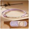 Bamboo Joy evening bracelet for women, woven cord bracelet with pure silver bamboo motifs, new Chinese style, niche birthday gift