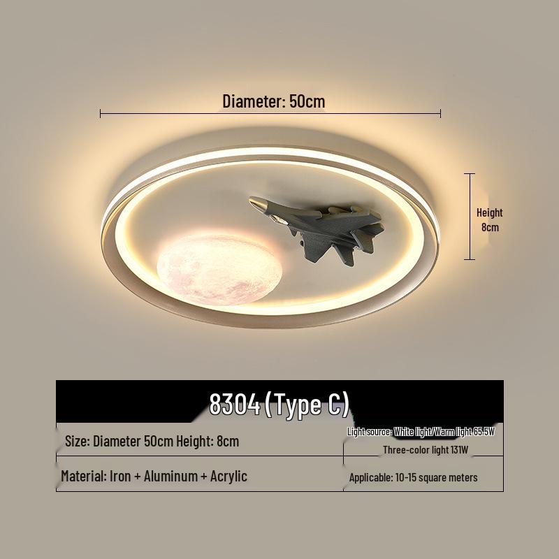 

Современный мультяшный потолочный светильник на космическую тематику для детской спальни - Креативный дизайн для мальчиков и девочек