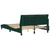 Bed Frame with LED Lights without Mattress  Hanko  Dark Green 120x200 cm Velvet