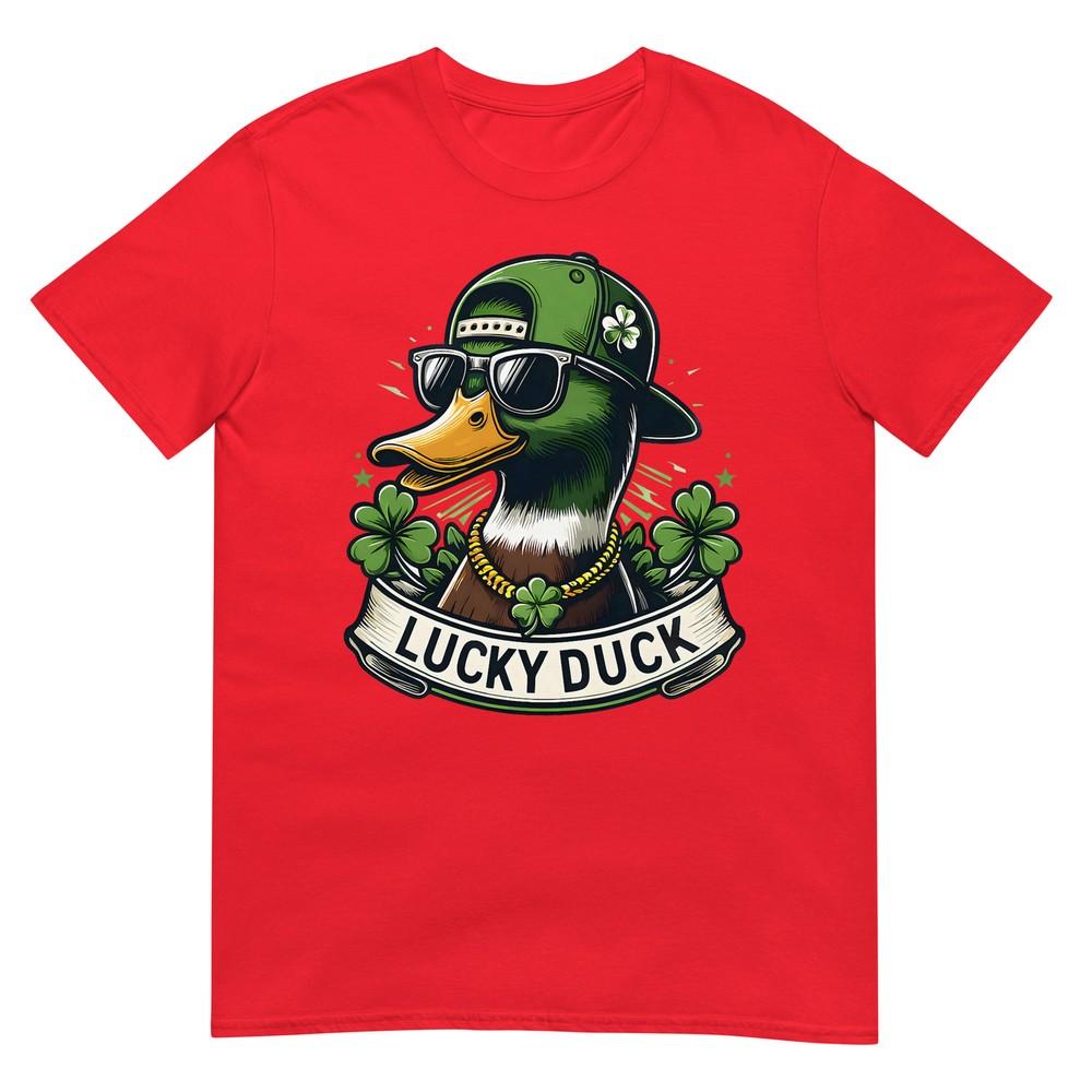 Lucky Duck St Patricks Day Mallard Duck Hunter Boys Kids Unisex TShirt