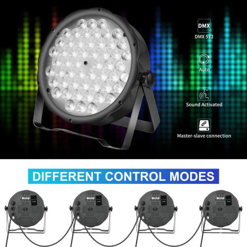 BETOPPER Disco Light, 54x1.5W RGBW LED Stage Light LPC008S, DMX512 3/7CH, Party Light, Spotlight, DJ Disco Light, Professional Club Lighting, High Bri