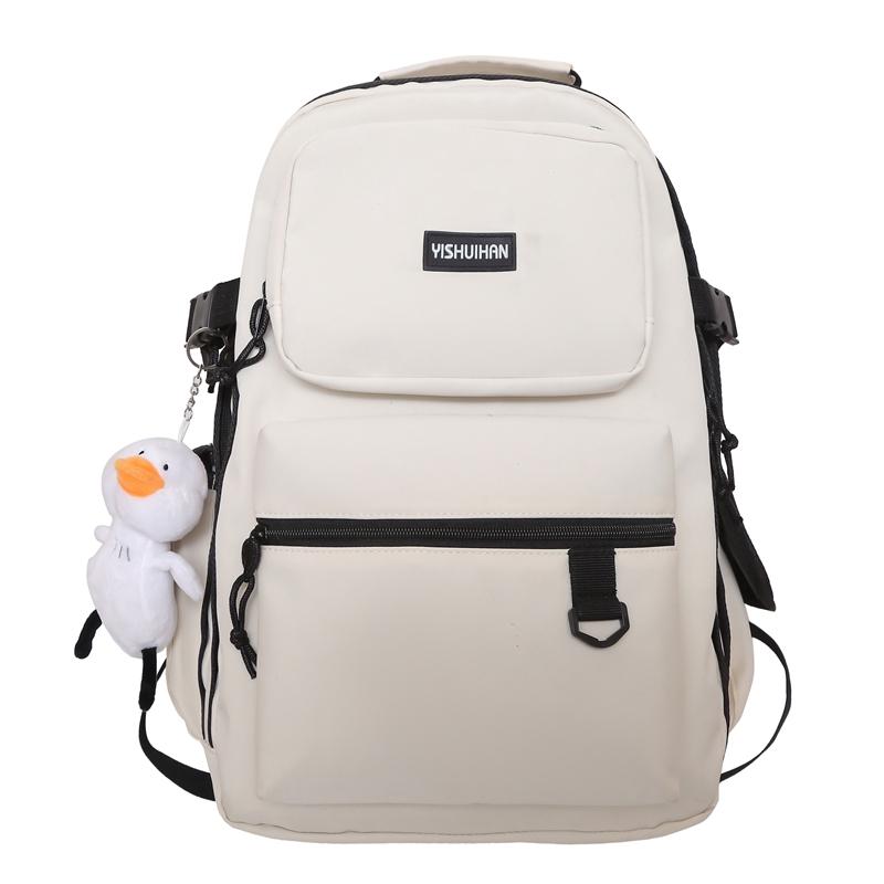 

Дорожній рюкзак великої місткості. Чоловічий шкільний рюкзак для студенток. Рюкзак для комп’ютера білий