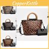 Trendy Animal Print Mother And Child Bag Set Featuring Spacious Design And Elegant Style