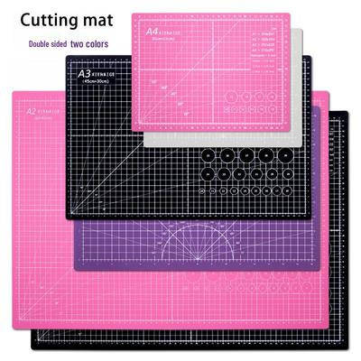 Two-color A3 PVC Cutting Mat: Scaled, Anti-cut Surface for Craftwork & Model Clay
