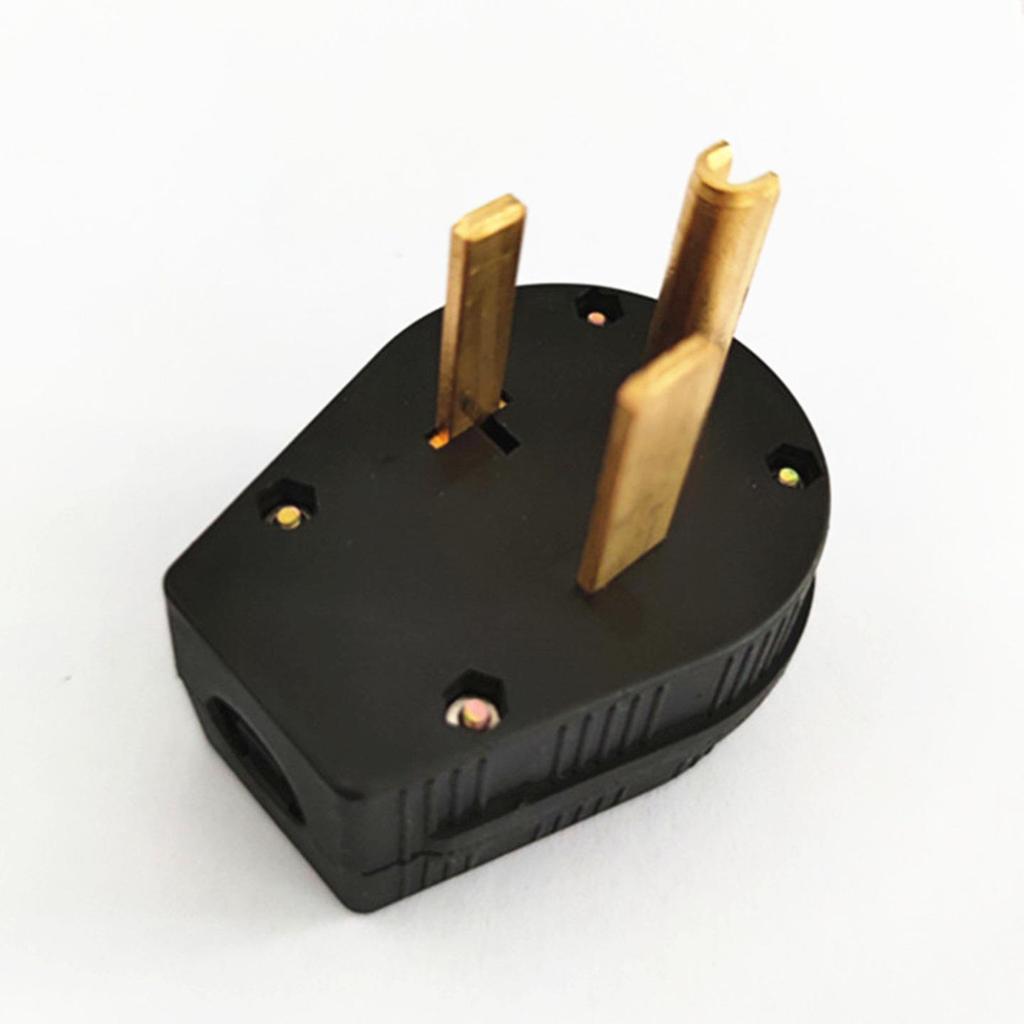 American Standard NEMA6-50R 50A Three-Pin Industrial Plug for High Power Generators and Dryers
