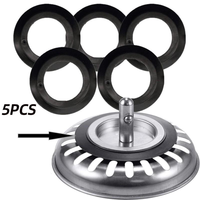 Sink Drain Sealing Gasket, Basket & Umbrella Rubber Gasket, Round Water Seal Component