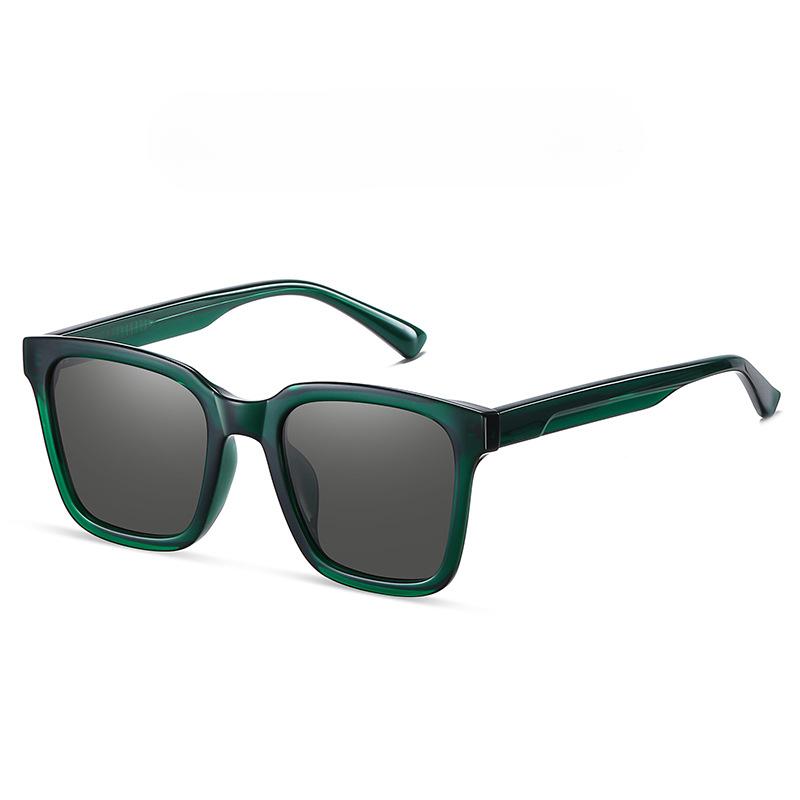 Gafas de Sol de Nailon de Tendencia Cuadradas con Pines de TR Gafas de Sol de Montura Completa Versión Coreana de Gafas de Sol Simples para Parejas