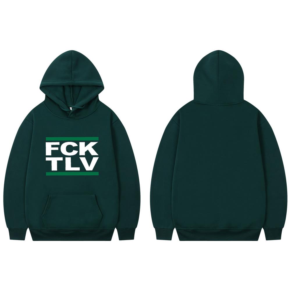 FCK TLV 2D Print Sweatshirts Women Unisex Fashion Hoodie 