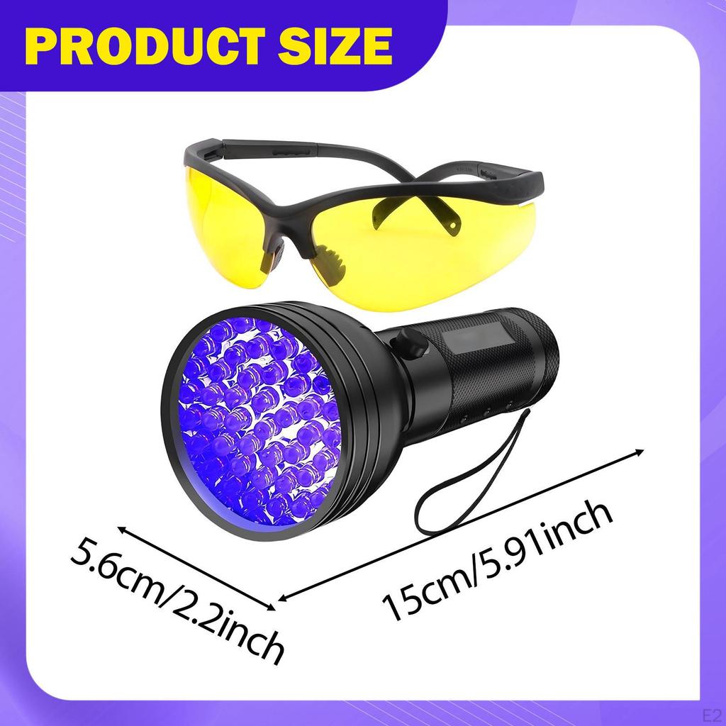 Air Conditioner Leak Detector Compact Handheld Portable Flashlight 51 LED Beads