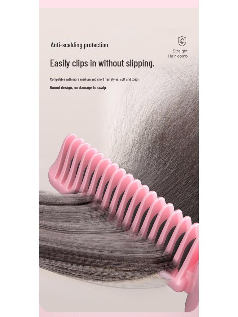 Portable Foldable Negative Ion Hair Straightener & Curler with Wireless Charging - No Damage Hair Tool