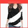 Blusa Casual da Donna alla Moda con Maniche Lunghe a Pipistrello Morbide e Elegante Design a Giuntura