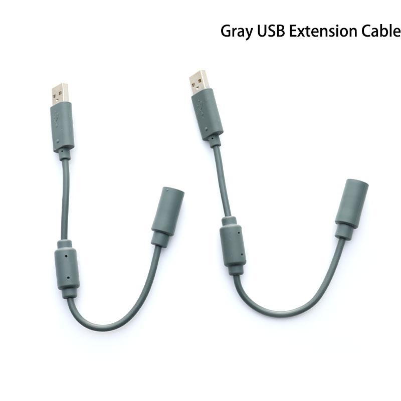 Gray Xbox360 Wired Handle Extension Cable To Usb Extension Cable