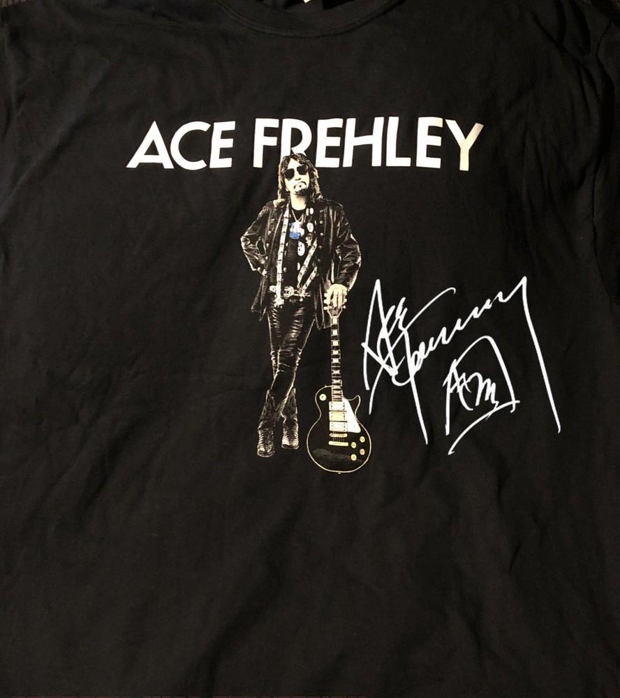 

Vintage Ace Frehley Signature Cotton Black Men Women S-234XL Tee Shirt EN832 Unisex T-Shirt XXL