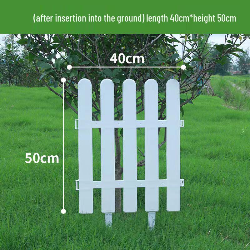 White PVC Fence: Indoor/Outdoor Garden Barrier and Decorative Guardrail