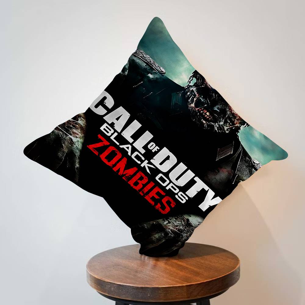 Cod Zombies Classic Vintage Cushion Cover Inches Farmhouse Decor Home Throw Pillow Covers For Couch Decorations