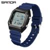SANDA 6307 New Men's Digital Multifunctional Night Light Timer Calendar Outdoor Sports Waterproof Student Electronic Watch Reloj