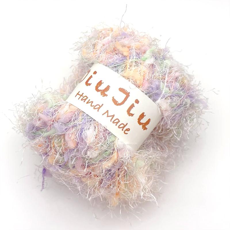 

50g Knitted Clothing Accessories DIY Weaving Feather Bean Thread Multi Color Mixed Cute Feather Craft Material 7