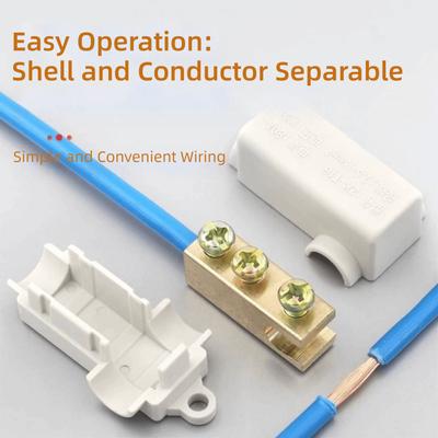 Electrical Connectors Conductor Brass High Power Splitter Large Current Universal Quick Terminal Block Fast Connector Electrical