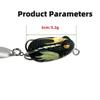 3cm 3.2g Ray Frogs Crankbait Lures PVC Frogs Lures Soft Frogs Baits for Blackfish Fishing Lures with Double Hook & Blade