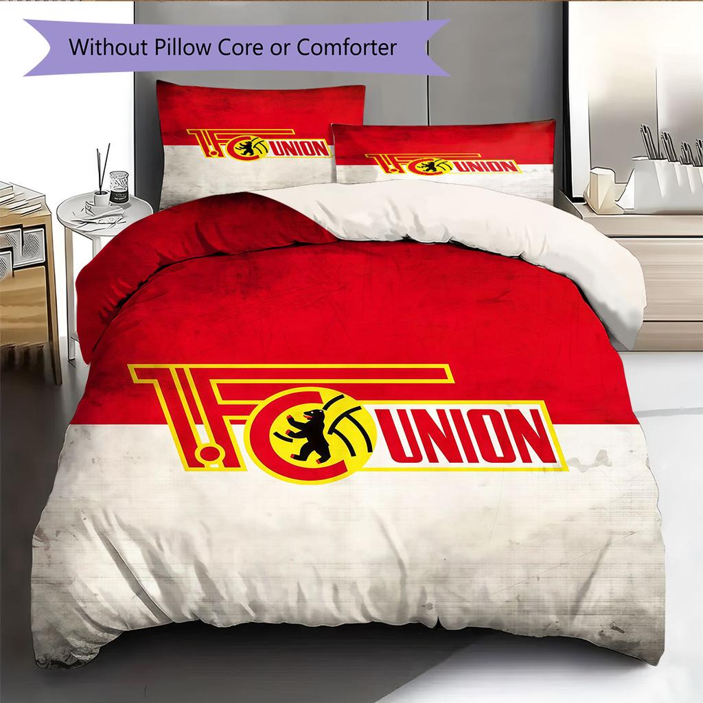 Union Passion Bettwäsche Steppdecke Set Bettbezug Kissenbezug Heimdekoration Geburtstagsgeschenk (1 Bettbezug + 2 Kissenbezüge, ohne Füllung)