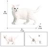 Oenux Cat Model Siamese Devon Rex Sphynx Ragdoll Persian Action Figure Cat Kitty Bobtails Figurine Cute Decoration Kids Toy Gift