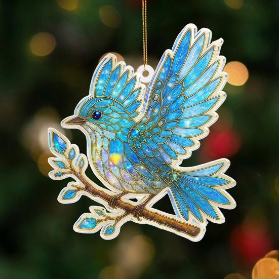 Colorful Animal Pendant Acrylic Suncatcher Window Hanging Ornament 2D Acrylic Printed Festive Decor