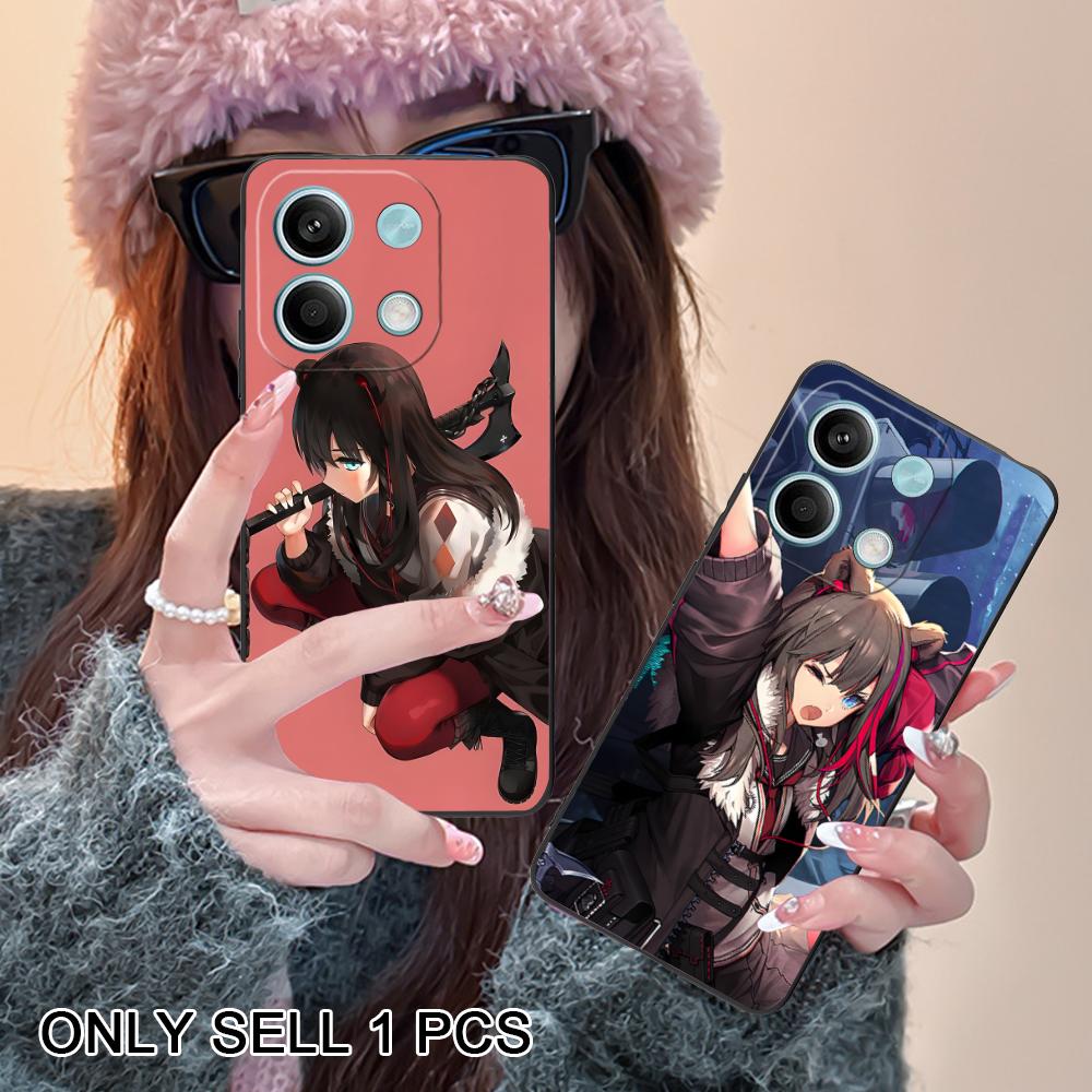 Arknights Zima Matte TPU Mobile Phone Case for Xiaomi Redmi Note 14 13 12 11 S Pro Plus 4G 5G Colorful Printing Cover