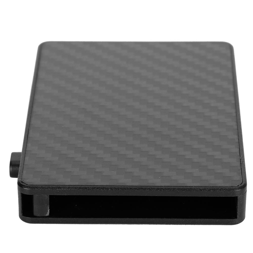 Business Card Holder Portable Anti Theft Carbon Fiber Credit Card Case for Men Women(Black X64#)