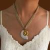 chic Geometric Woven Necklace Bohemian Style Shell Clavicle Chain Short adjustable Choker Necklace